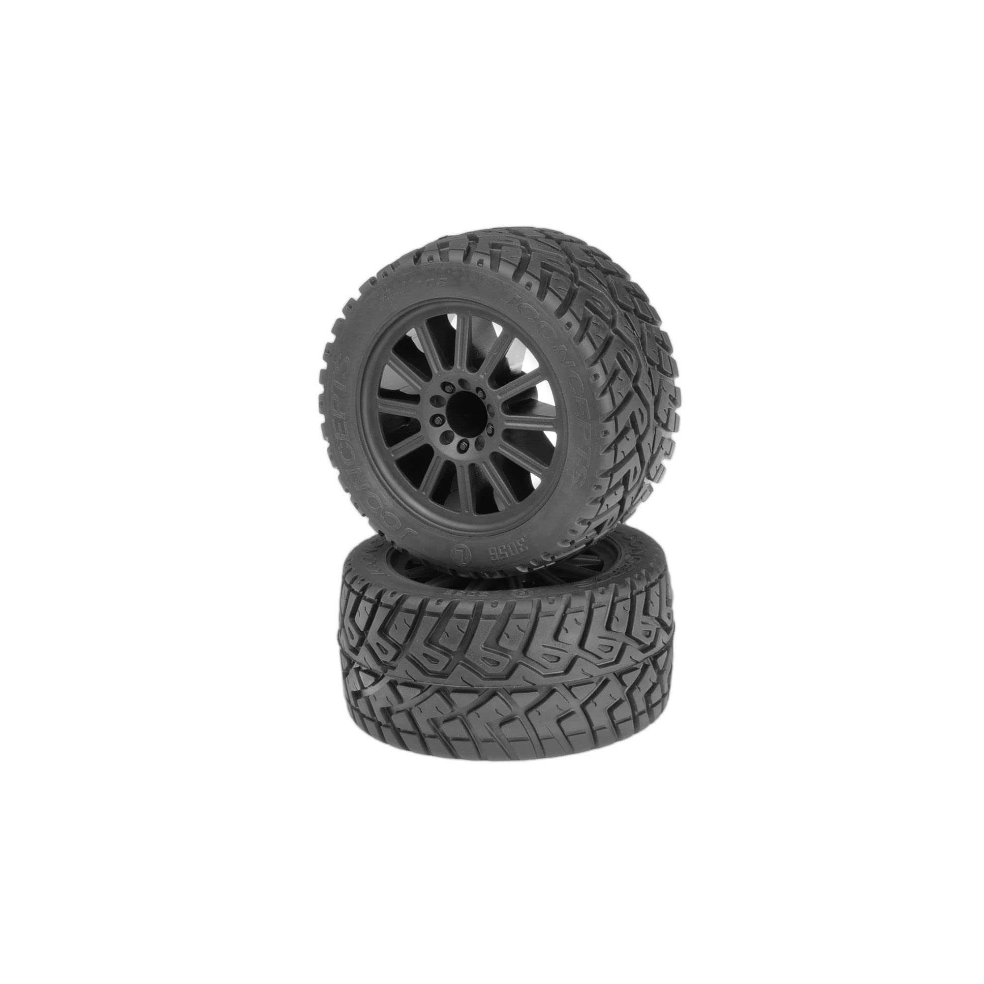 J Concepts JCO30563040 G-LocsTire, Yellow Mnt 2.8 Blk Wheel:EST, ERU (2)