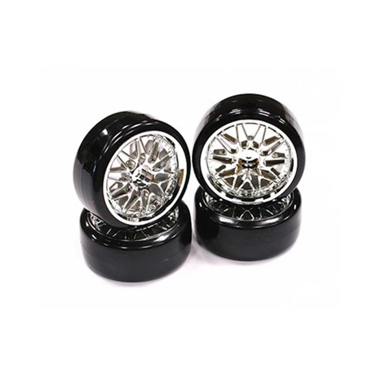 Integy C23239 Type II Complete Wheel/Tire Set Drift Racing (4)