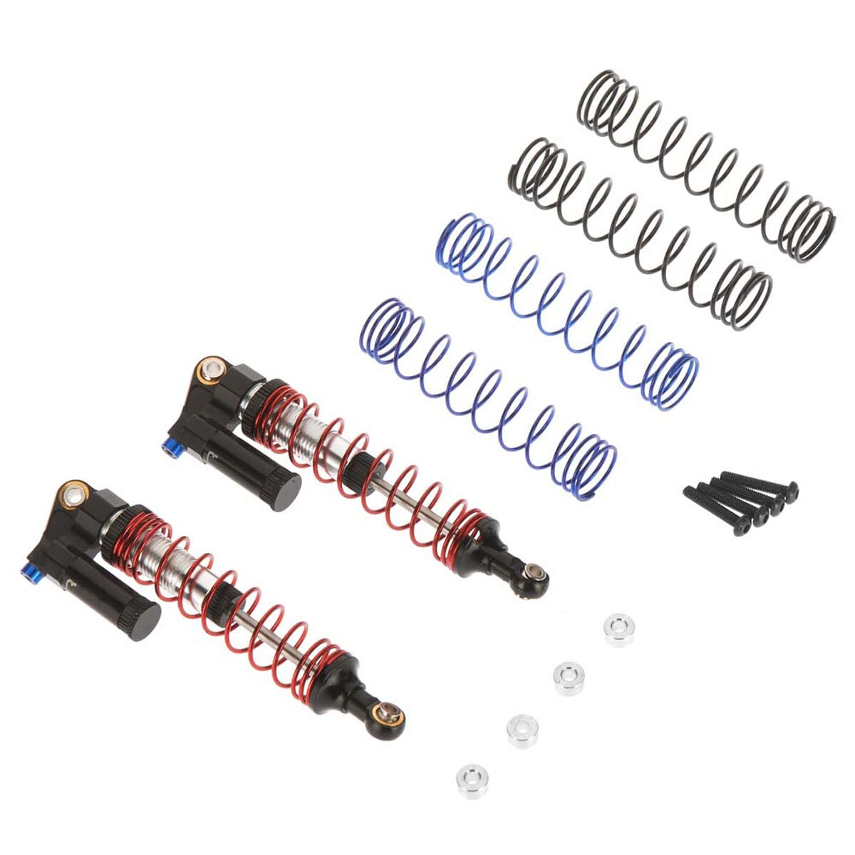 Hot Racing SCX90CX01 Piggyback Adj Rebound Shock 61-90mm Black SCX