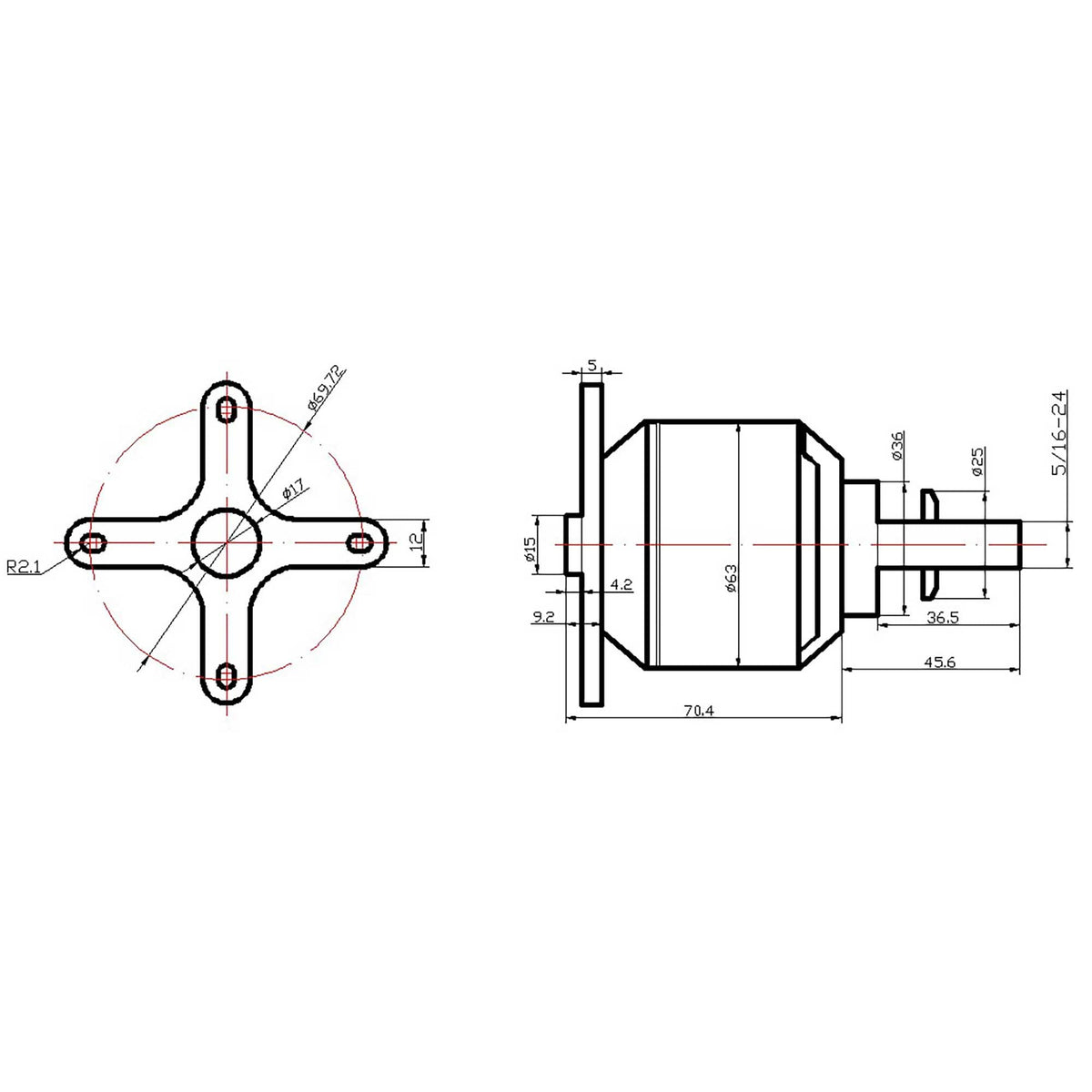 Specktrum SPMXAM4796 Avian 6362-200Kv Outrunner Brushless Motor