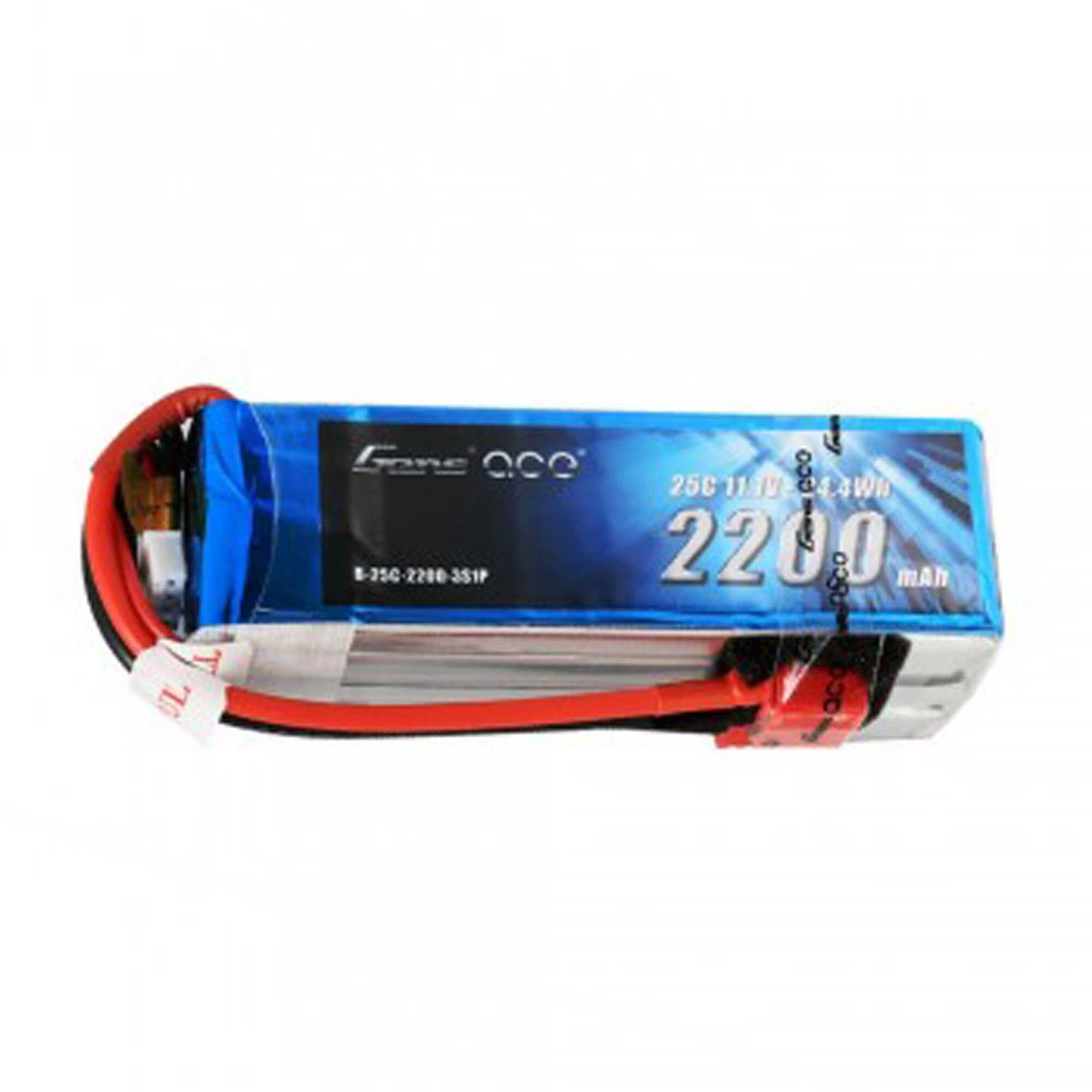 Gens Ace 22003S60D 2200mAh 11.1V 60C 3S1P Lipo Battery Pack w/ Deans