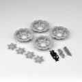 J Concepts 26688 Tracker Wheel Discs, 4pc Silver
