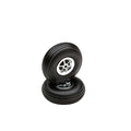 Du-Bro 225TC Treaded Chrome Wheels, 2-1/4" Diameter (2)