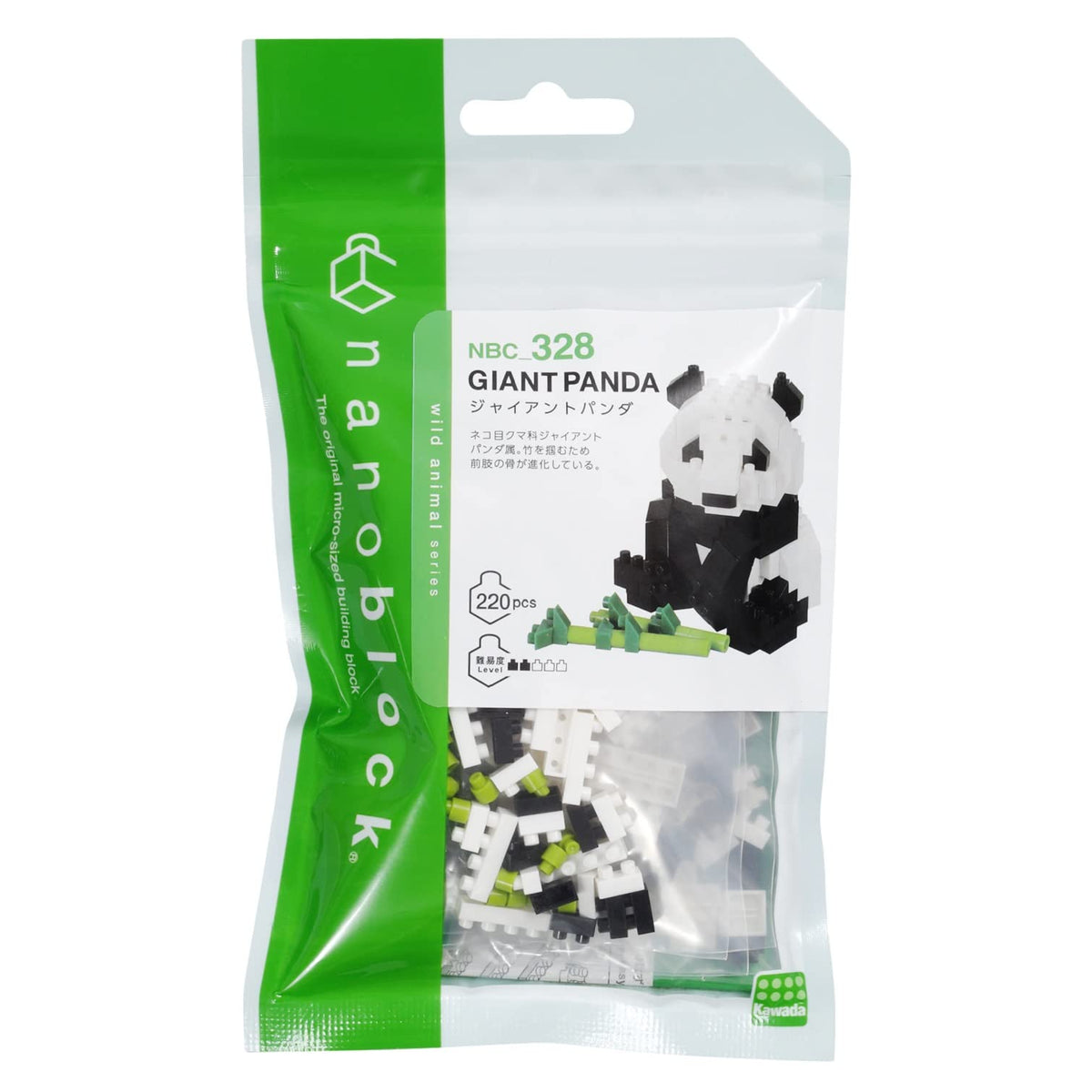 Nanoblock 21912 Giant Panda "Animals", Nanoblock Collection Series
