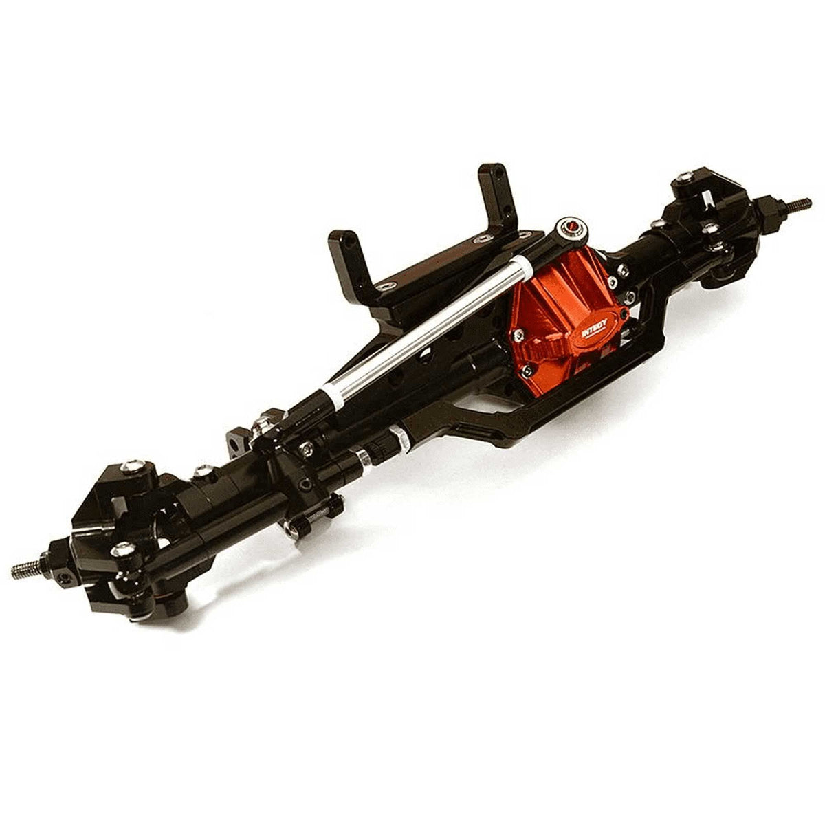 Integy C28763BLACK Complete Front Axle Assembly - AXI 1/10 Wraith 2.2