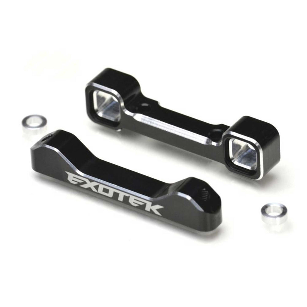 Exotek Racing 2067 22S 7075 Aluminum Arm Mounts, for Rear Toe Adjustments, 1 Pair