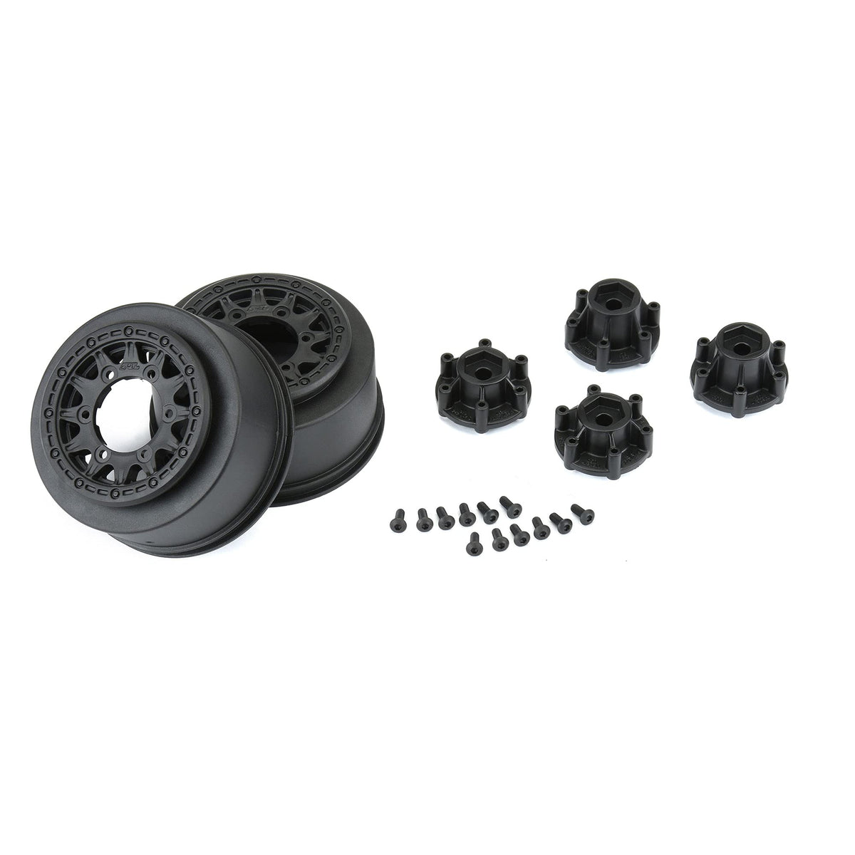 Pro-Line 278503 Raid 2.2"/3.0" Black 6x30 Whls SC F/R