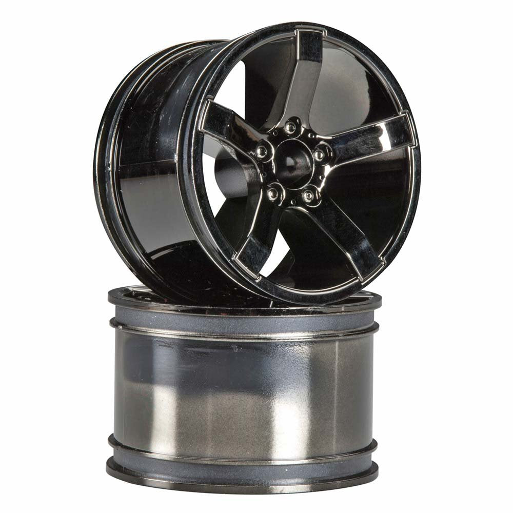 HPI Racing 101309 Bullet MT Wheels Black Chrome (Pr)