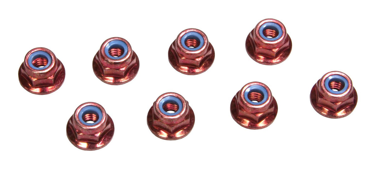 Kyosho 1-N4056FN-R Nut(M4x5.6) Flanged Nylon Steel