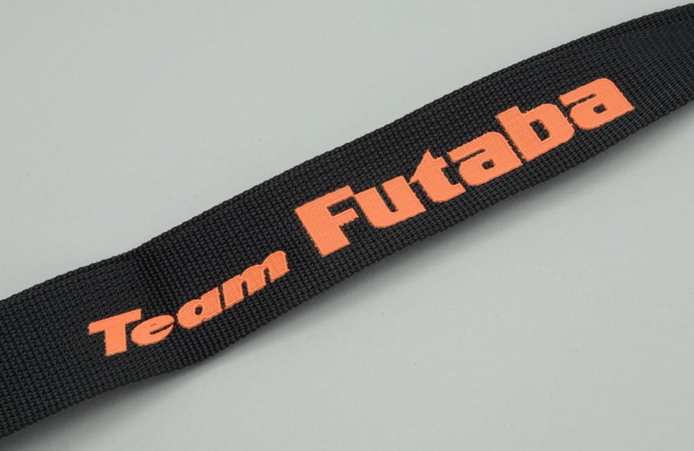 Futaba EBB1063 Team Futaba Strap, Black & Orange Neck Strap