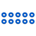 Team Associated 31385 Bulkhead Washers, 7.8x1.0 mm, blue aluminum