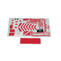 FMS PS113RED Decal Sheet, Red: Yak 130