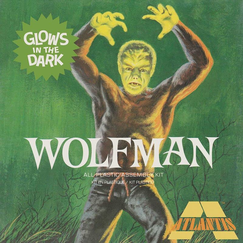Atlantis A450 Lon Chaney Jr. The Wolfman Glow Model Kit