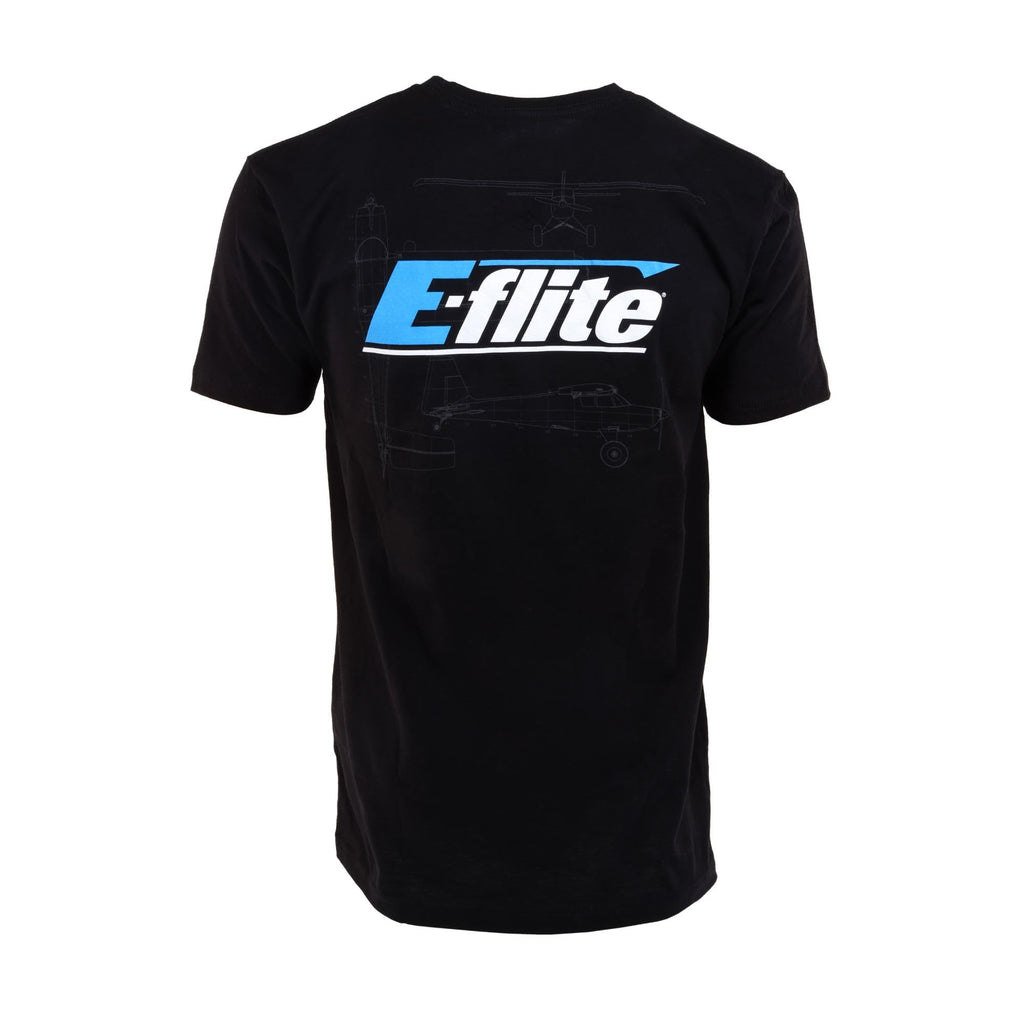 E-Flite EFLZ200M Eflite Timber Short Sleeve T-Shirt Black, Medium