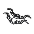 Losi LOS-2052 Chassis Plate Set V2, Black: Mini LMT Megalodon