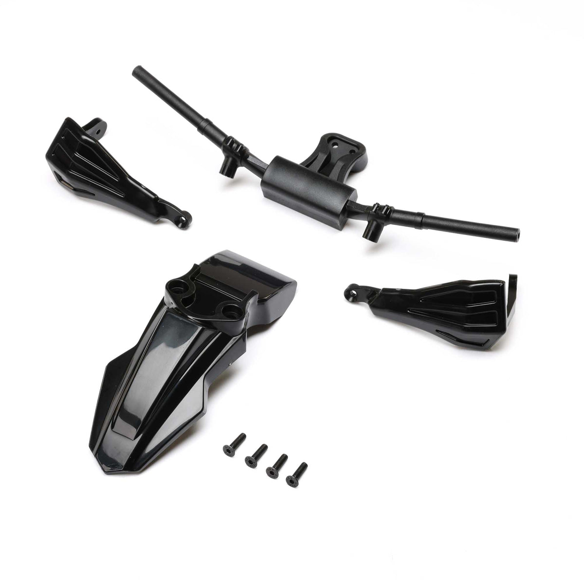 Losi LOS-2281 Fender, Handguards & Handle Bars, Black: PM-SM/MX