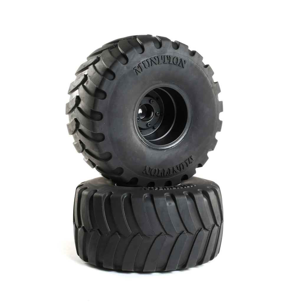 DuraTrax DTXC2903 Duratrax Munition MT 2.2" Mounted Black (2)