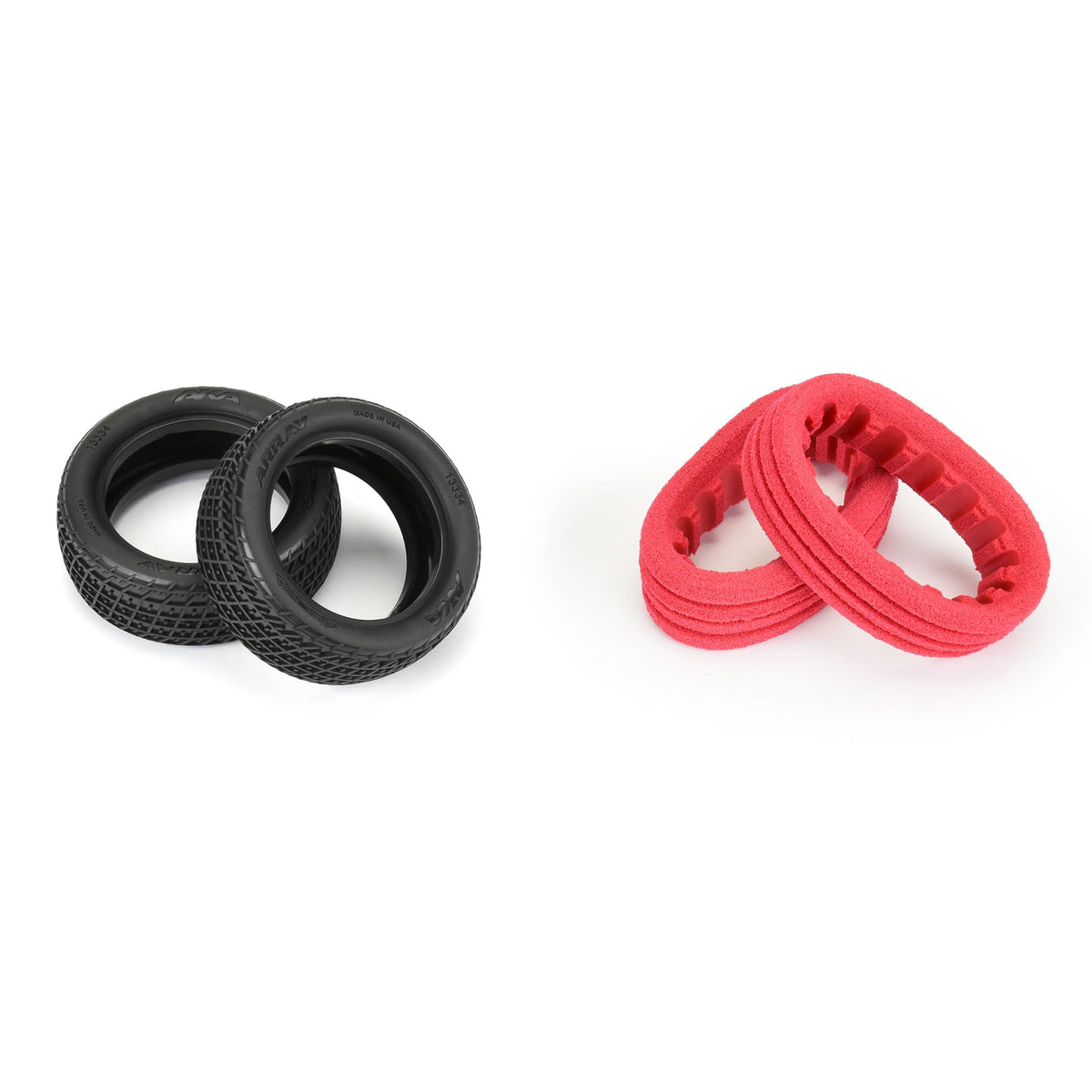 AKA 13334KR Array 2.2" Medium Soft Dirt Oval Buggy 2WD/4WD Front Tires (2)