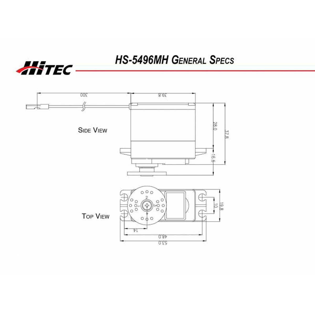Hi-Tec 35496S Digital High Voltage Metal Gear HS-5496MH: Universal