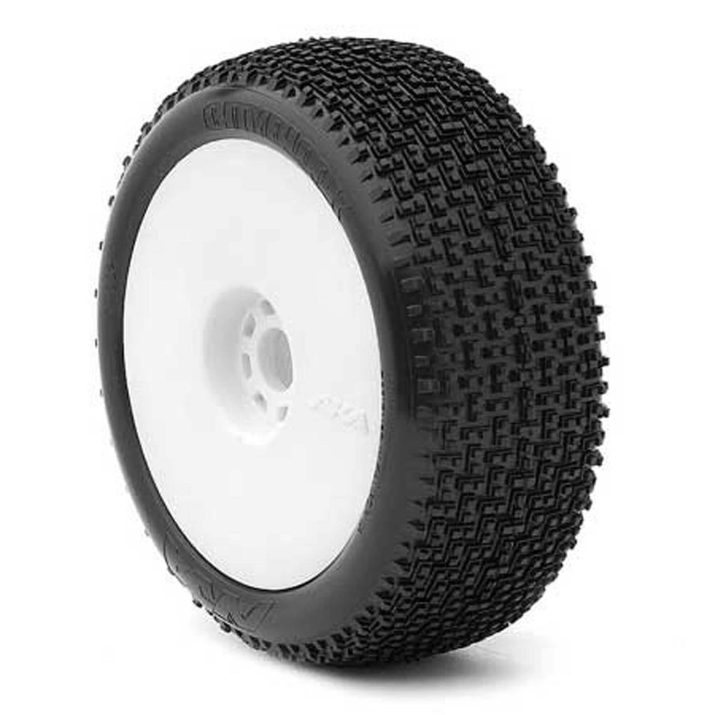 AKA 14002QRW 1/8 Buggy Cityblock SSLW Evo Wheel Prmnt White (2)