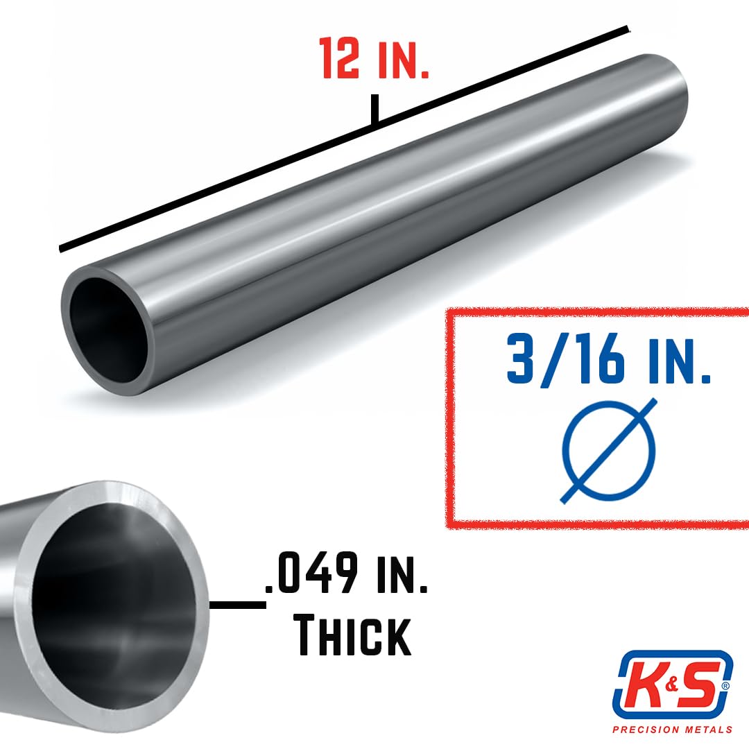 K&S 83060 Round Aluminum Tube