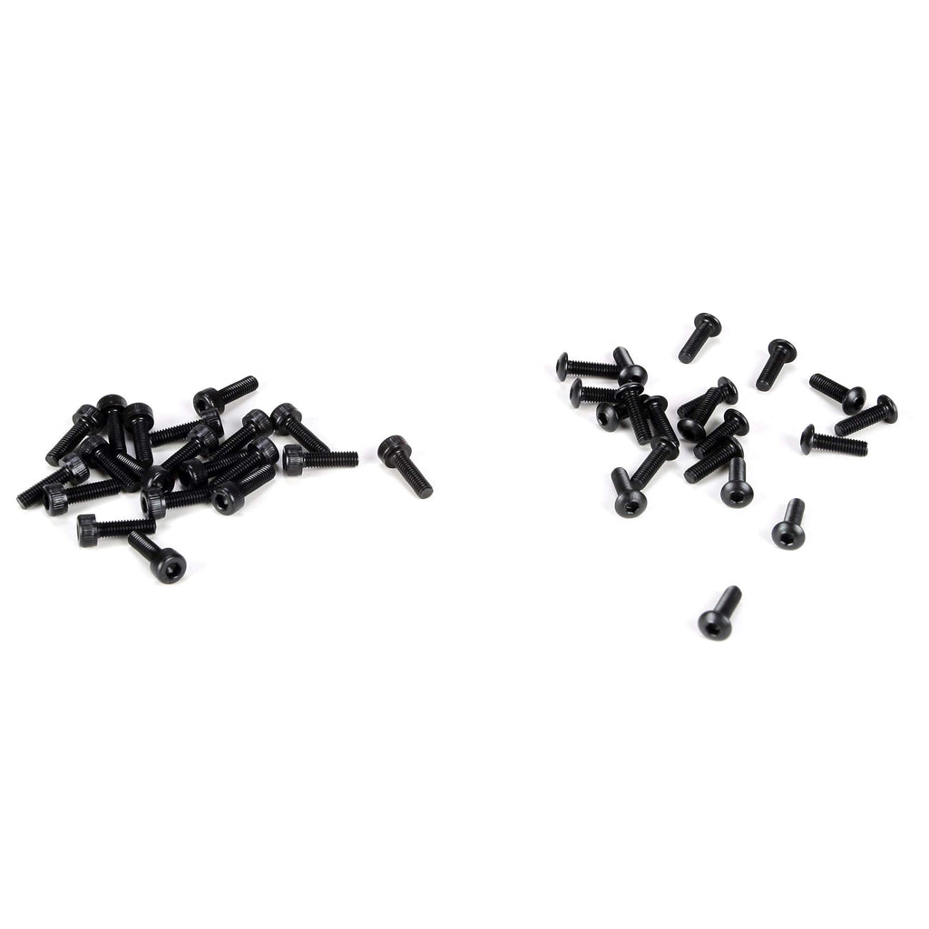 Losi LOSB6450 Wheel Screw Set, 3x10mm BH & Cap (20ea): 5IVE-T
