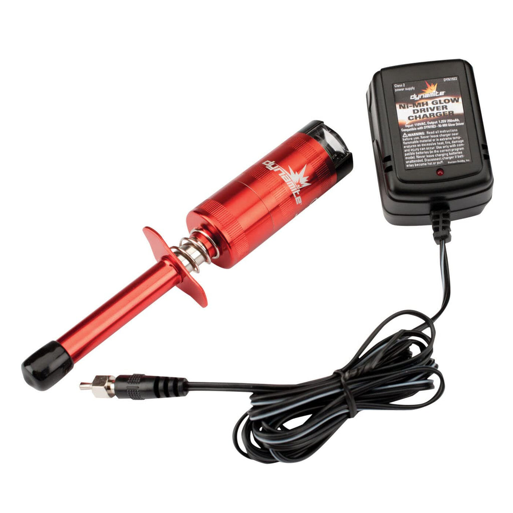 Dynamite DYN1922 Metered Glow Plug Driver+2600 NiMH Rechargeable Battery/Charger