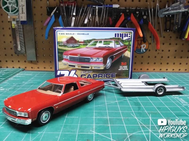 MPC 963M 1976 Chevy Caprice w/Trailer 2T Model Kit