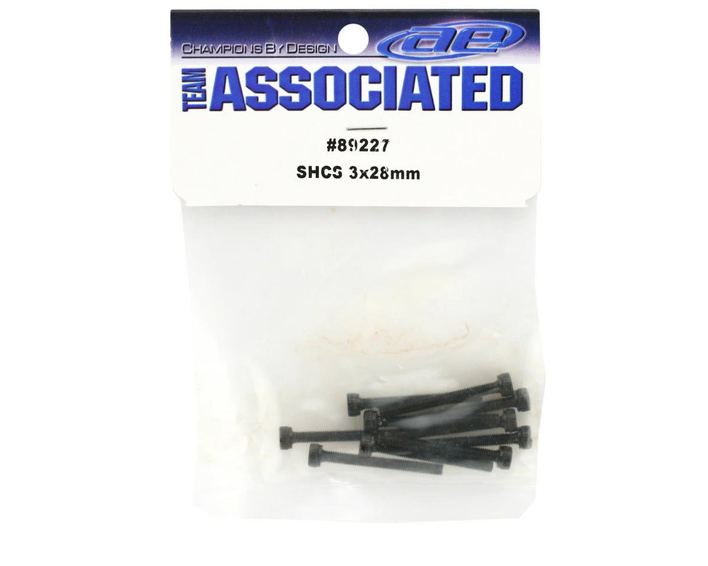 Team Associated 89227 Socket Head Cap Screw 3x28mm (10)