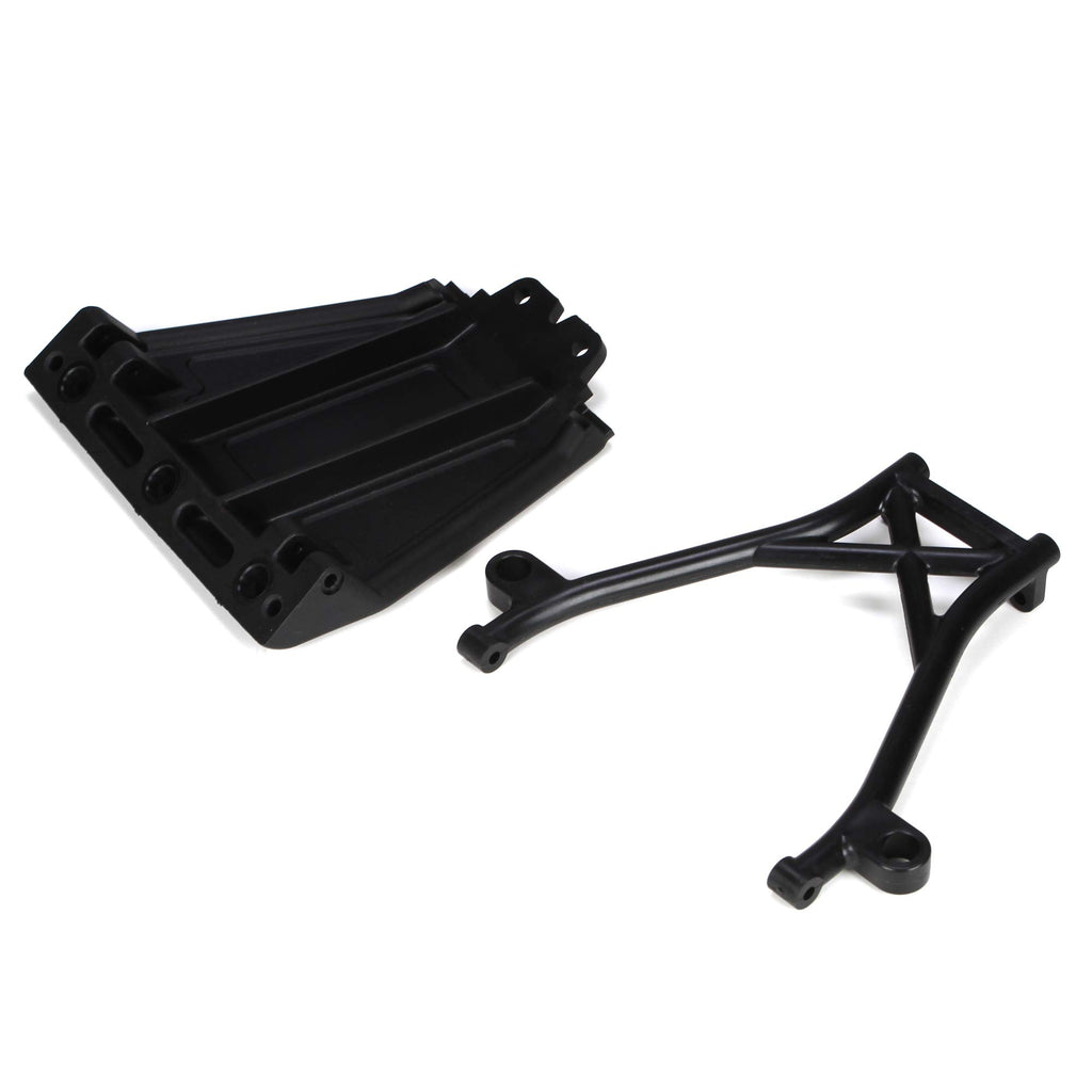 Losi LOSB2574 Front Skid Plate, Bumper Brace & Spacers: Five-T 5T