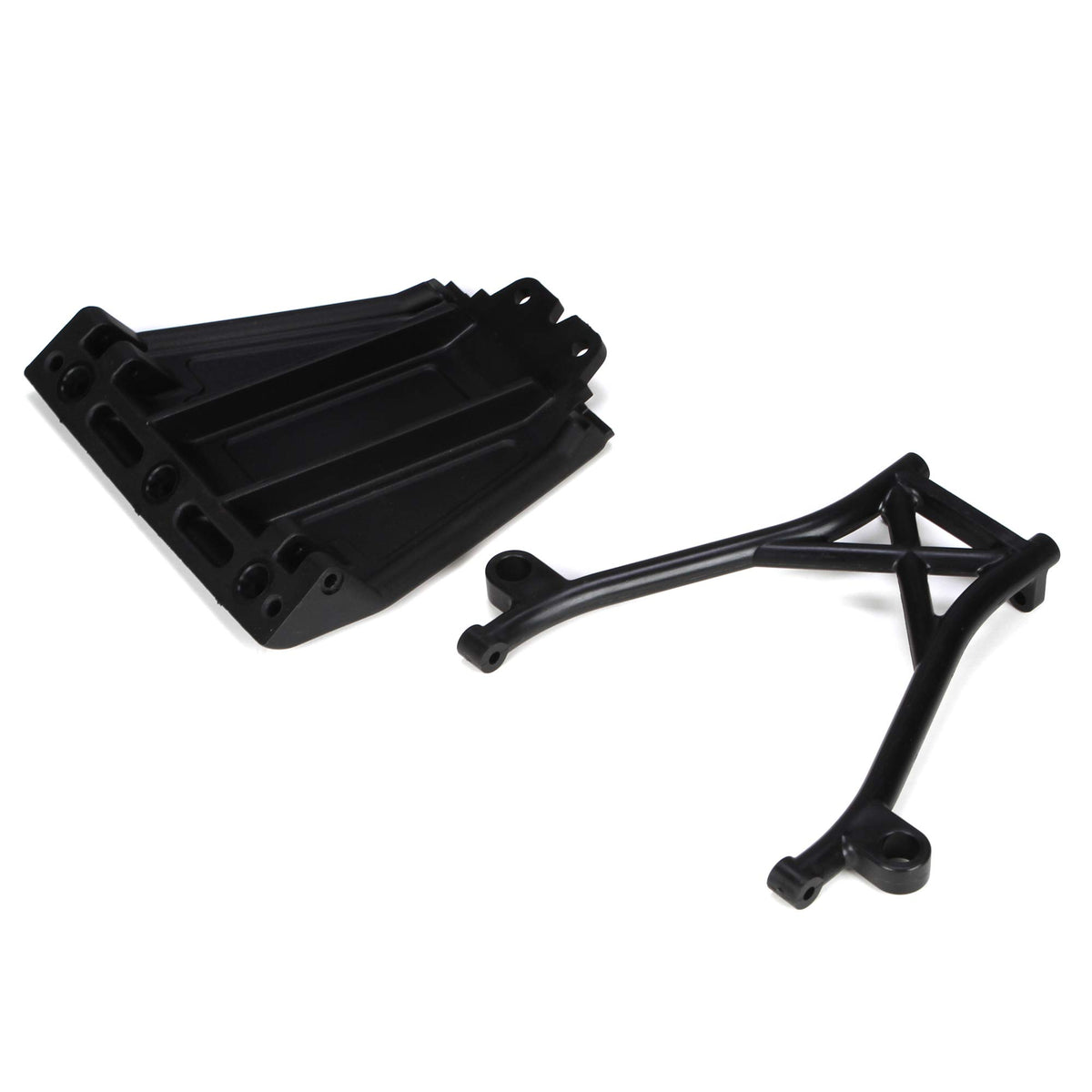 Losi LOSB2574 Front Skid Plate, Bumper Brace & Spacers: Five-T 5T