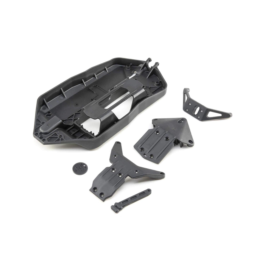 Losi LOS231035 Chassis & Skid Plates: Tenacity Monster Truck