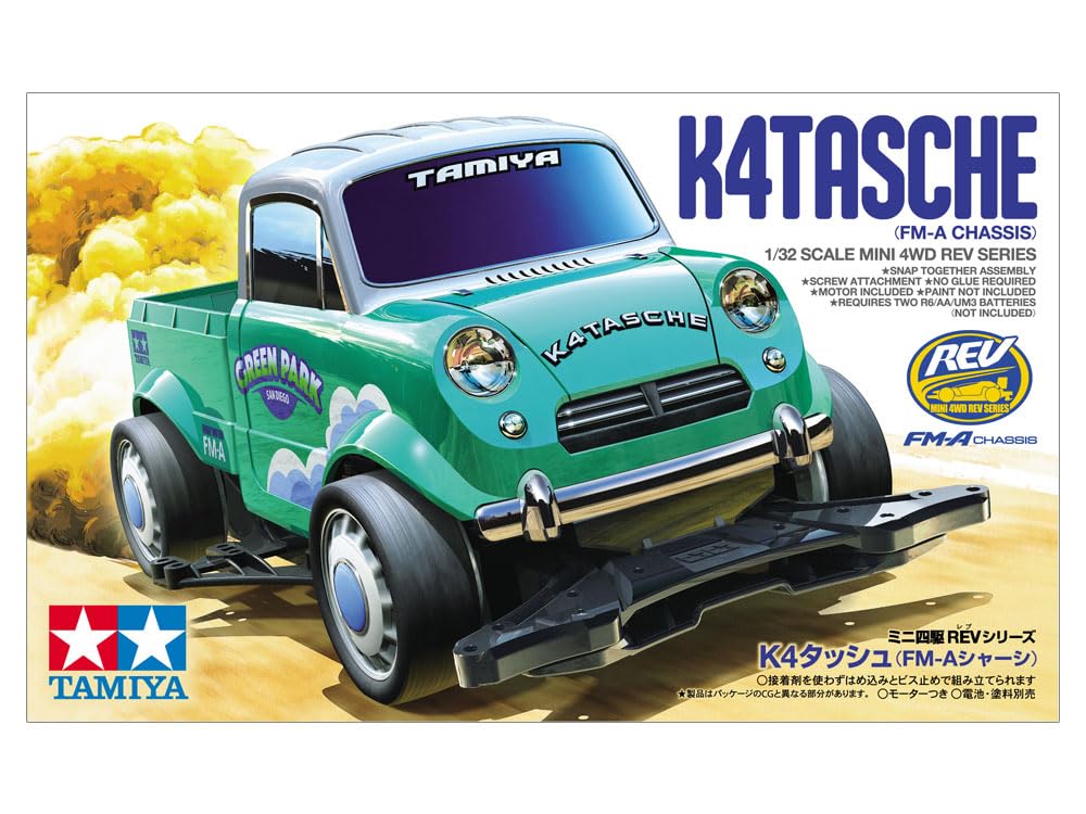 Tamiya 18720 1/32 JR Mini 4WD K4 Tasche, with FM-A Chassis