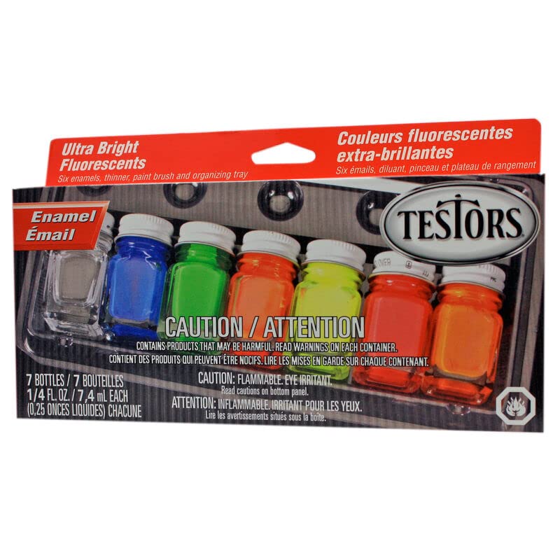 Testors 9132X Enamel Kit: Fluorescent