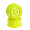 J Concepts JCO3344Y Hazard 12mm Hex Wheel, 3mm Wider Off Set, Yel:SC10