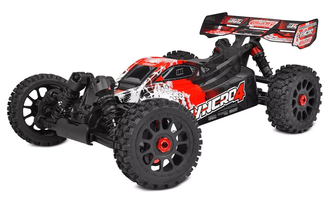 Corally 00287-R Syncro-4 1/8 4S Brushless Off Road Buggy, RTR, Red