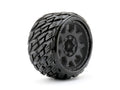 Jetko Tires 1603CBMSGBB2 1/8 SGT 3.8 Rockform Tires Mounted on Black Claw Rims,