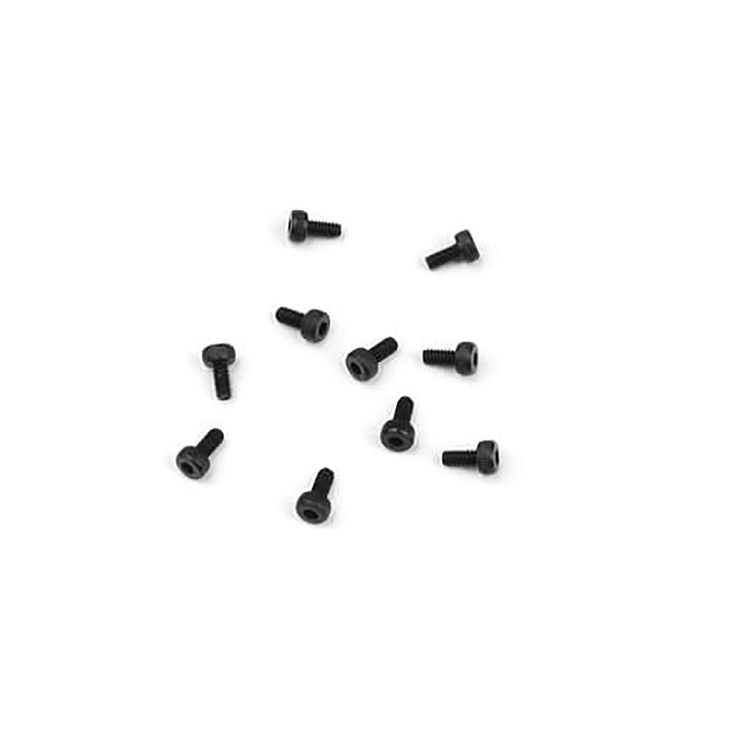 Tekno RC 1248 M2x4mm Cap Head Screws (Black, 10pcs)