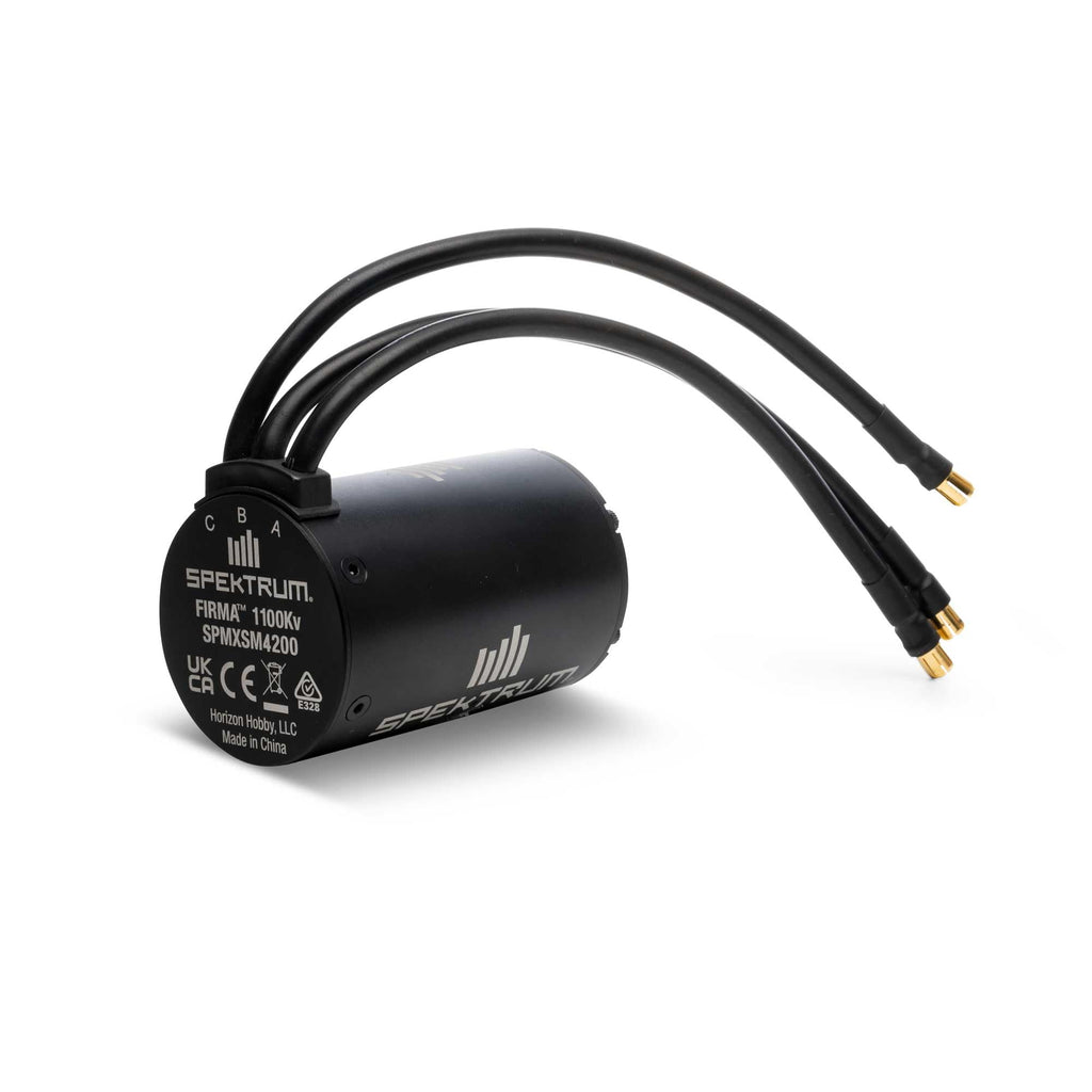 Spektrum XSM4200 Firma 5687 1100KV 4-Pole Brushless Motor: 8mm