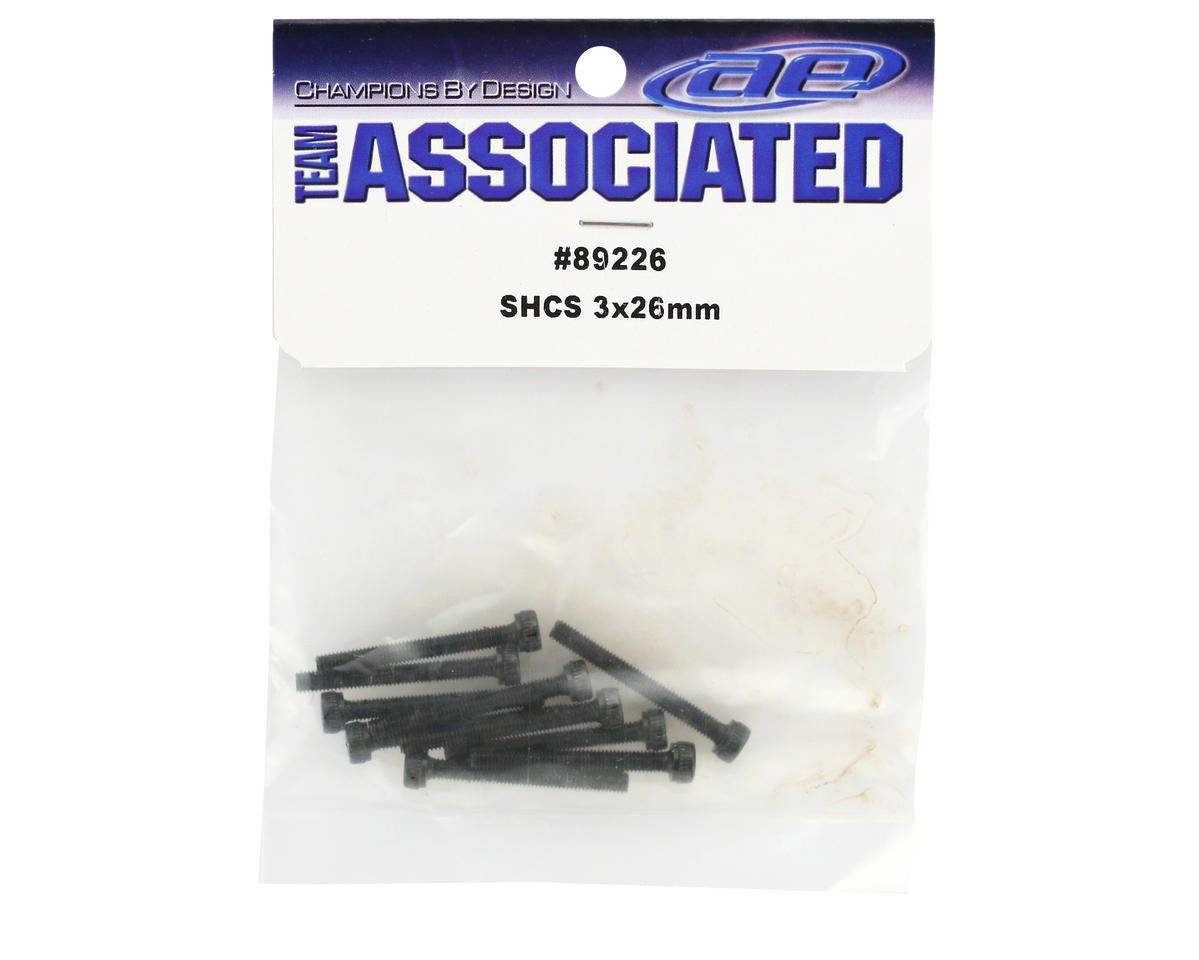 Team Associated 89226 Socket Head Cap Screw 3x26mm (10)