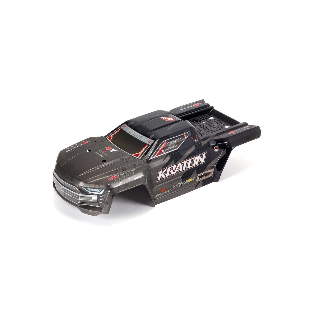 Arrma 406159 KRATON 6S BLX Painted Decaled Trimmed Body Black