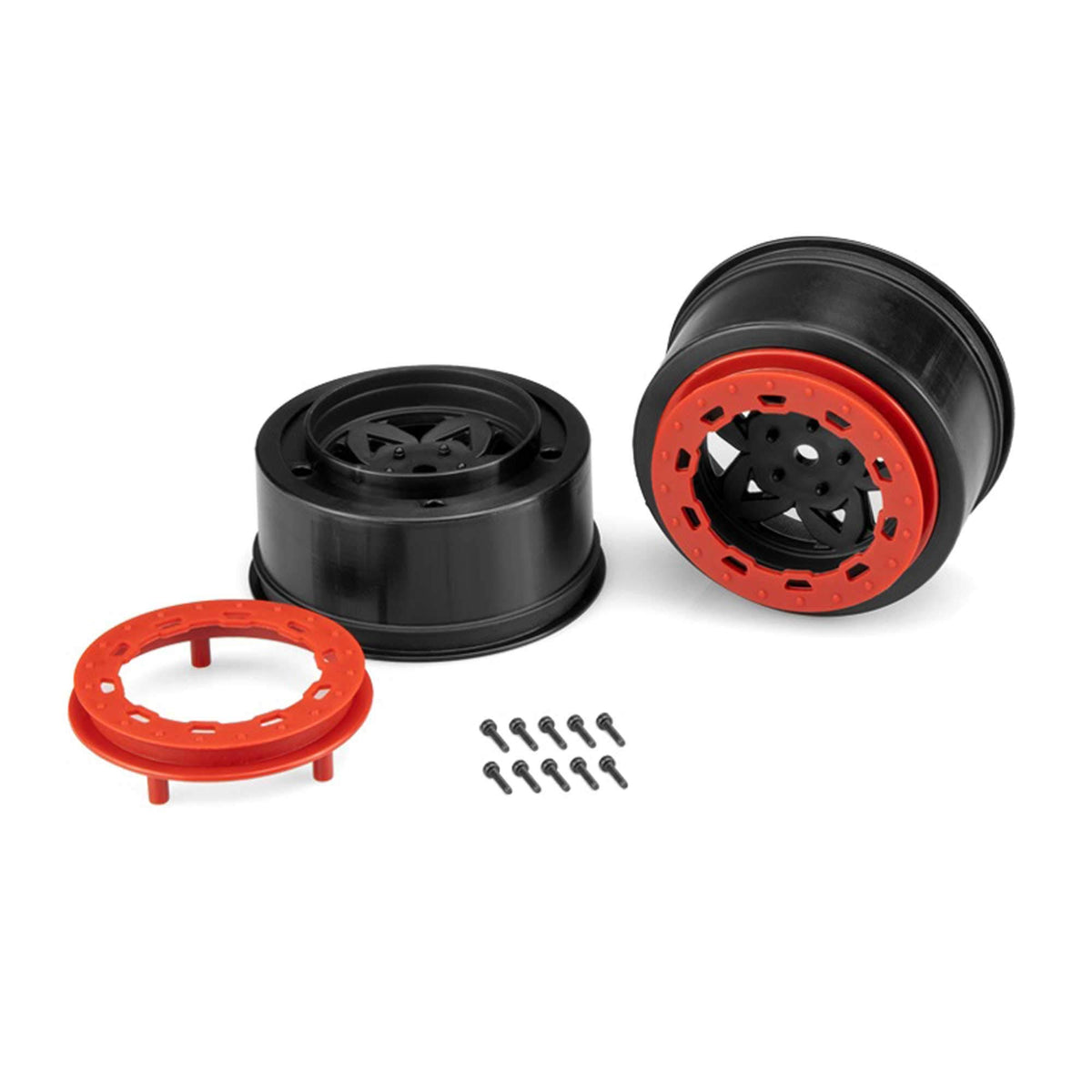 J-Concepts 3391BR Tremr SLH Rr/4x4 F/R WHL-BLK/RE