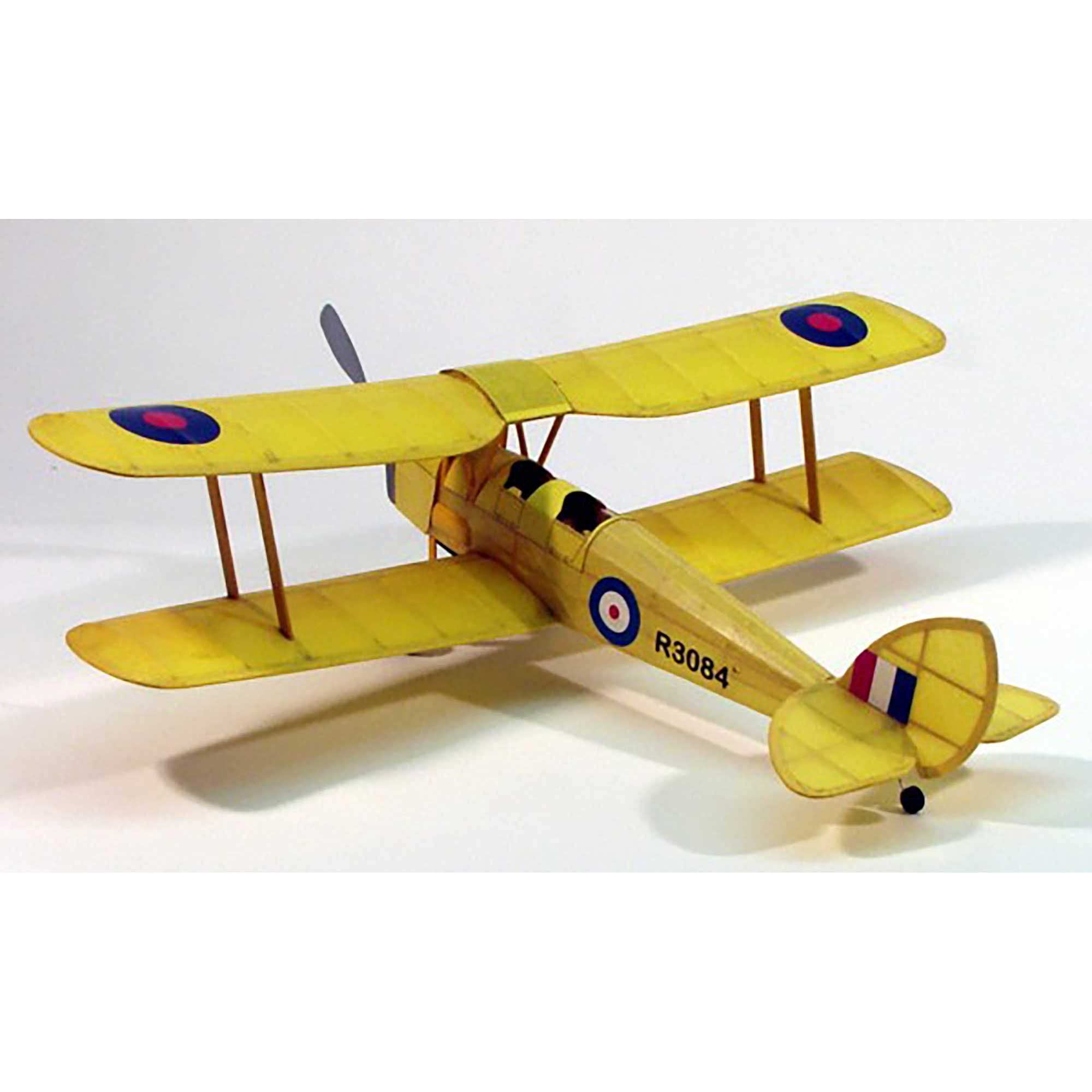 Dumas 208 Tiger Moth 17.5" Biplane Rubber Powered Flying Model Kit New