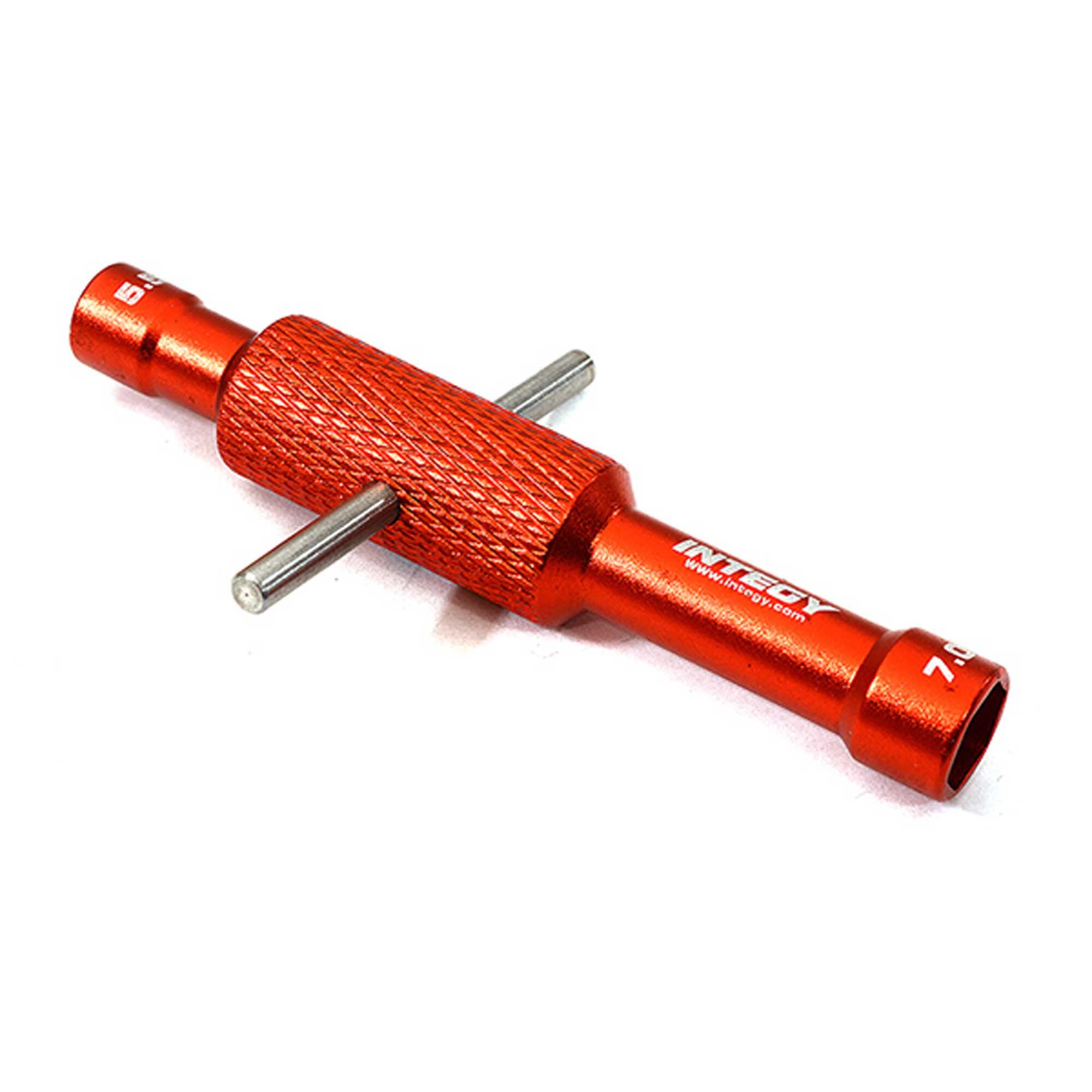 Integy C29061RED Dual Size Hex Socket Wrench 5.5mm + 7.0mm
