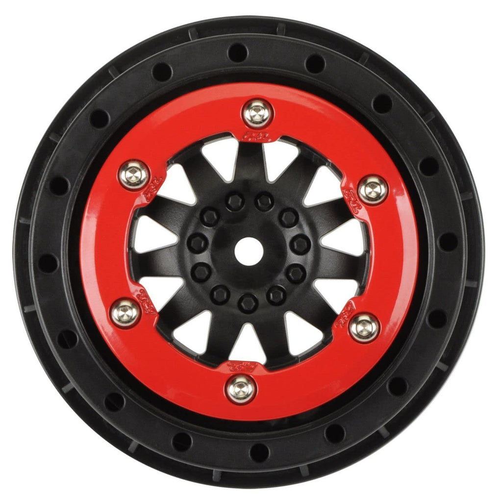 Pro-Line 274503 ProTrac F11 2.2/3.0" Red/Black BeadLock Wheels