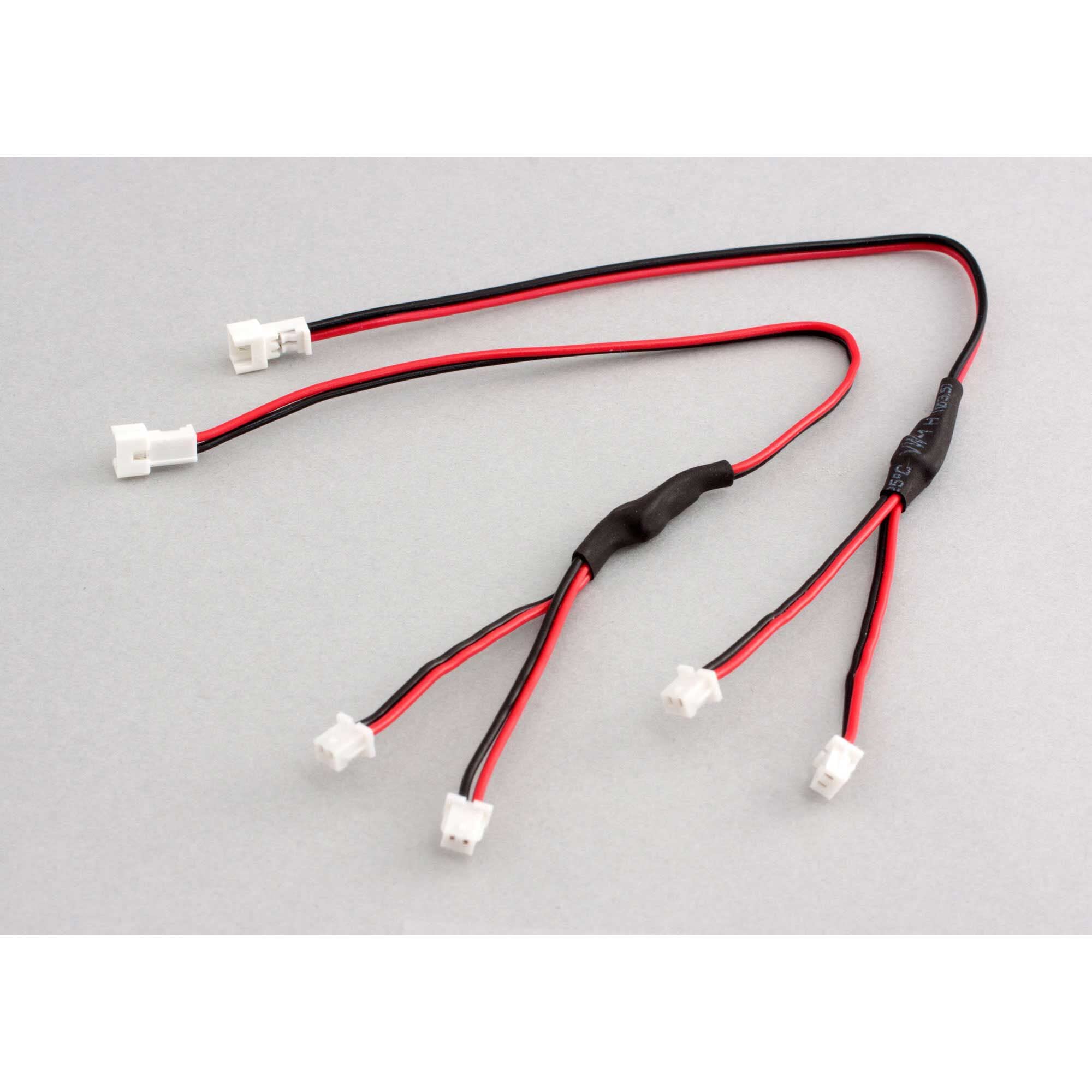 E-flite EFLA617 Y-Harness, HD 6-Inch (2): Universal Light Kit
