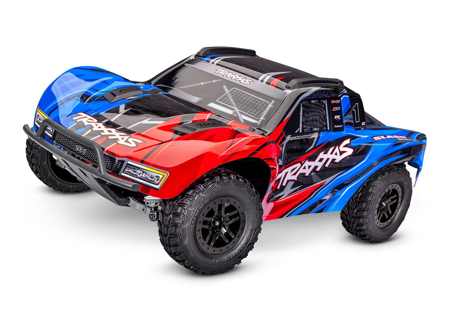 Traxxas 68454-4 Slash 4X4 Brushless 1/10 4WD Short Course Truck, Red