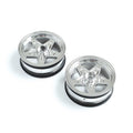 Losi LOS43045 Front Wheel, Chrome (2): 22S Drag