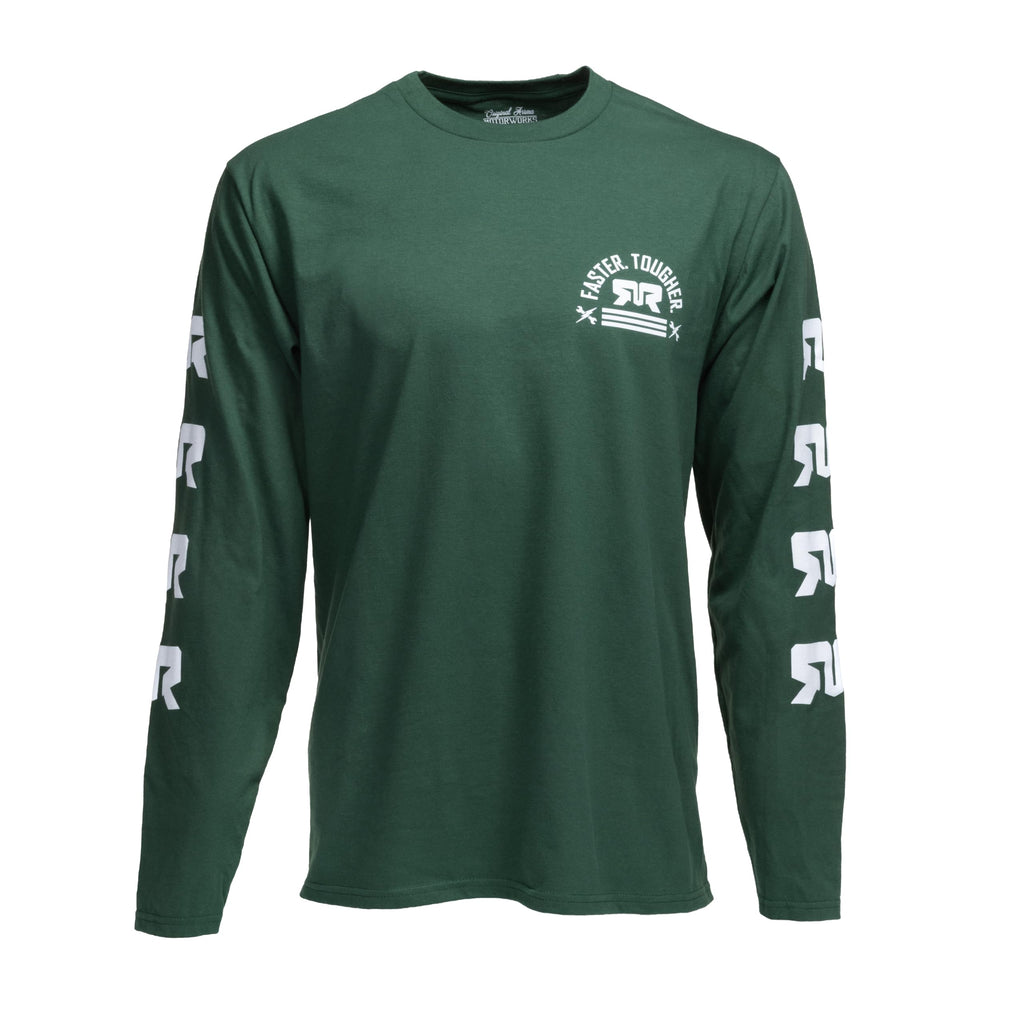 Arrma ARAZ0030XXL ARRMA Faster. Tougher. Longsleeve Green, 2XL