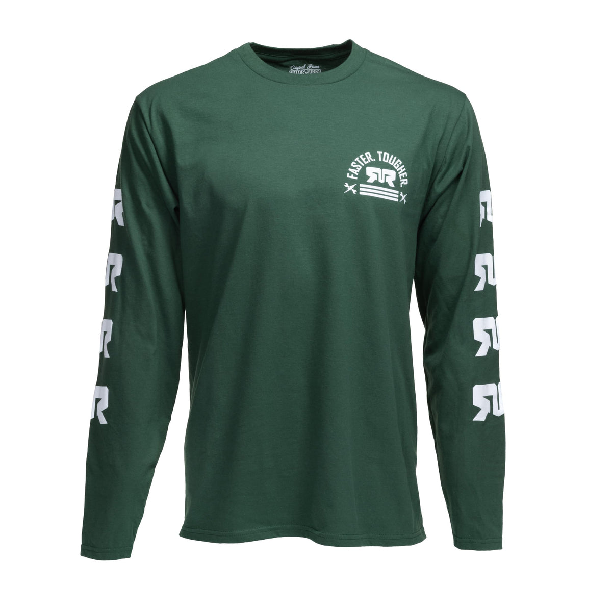 Arrma ARAZ0030XXL ARRMA Faster. Tougher. Longsleeve Green, 2XL